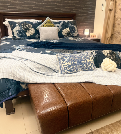 Duck Egg Blue Throw