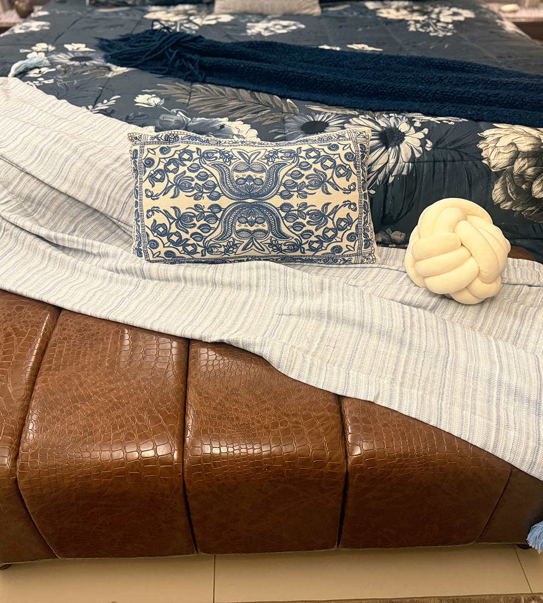 Duck Egg Blue Throw - Image 3