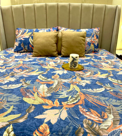 Tropical Paradise Cotton Satin Bedsheet Set